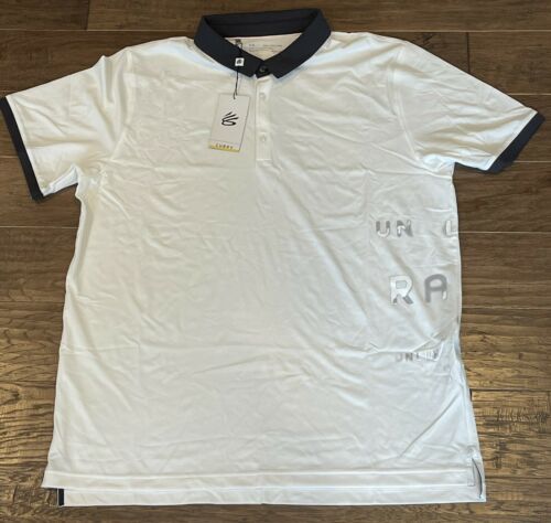 Under Armour UA Steph Curry Vanish Button Up Polo Golf Shirt Men's XXL ...
