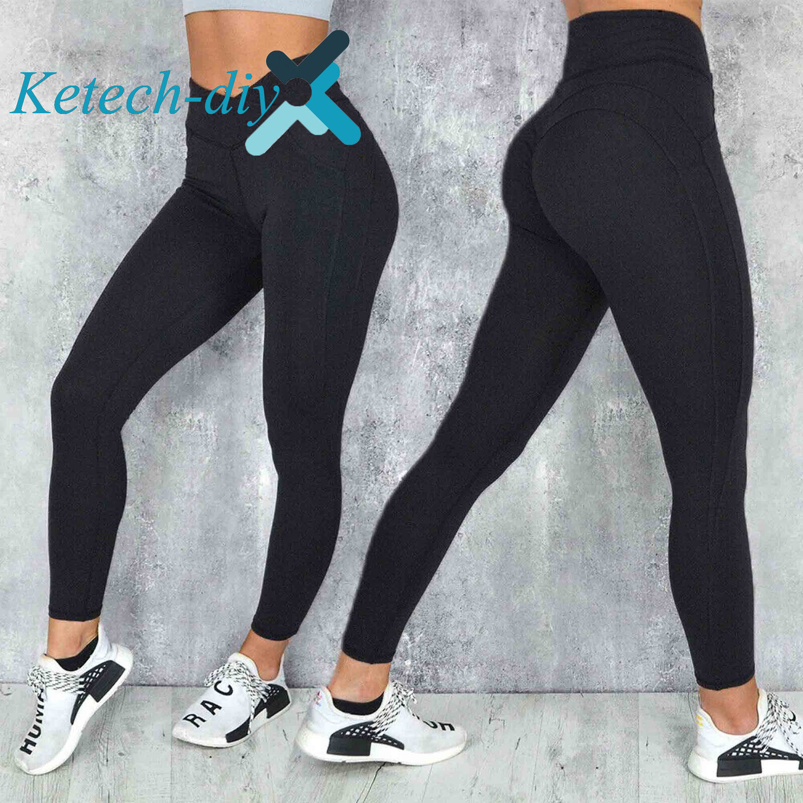 Women Anti Cellulite Push Up Yoga Pants Fitness Leggings Gym Tik Tok L2kd 